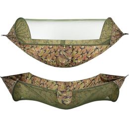 Folding Multi Use Swing Hammock For Outdoor Camping (Color: Camouflage)